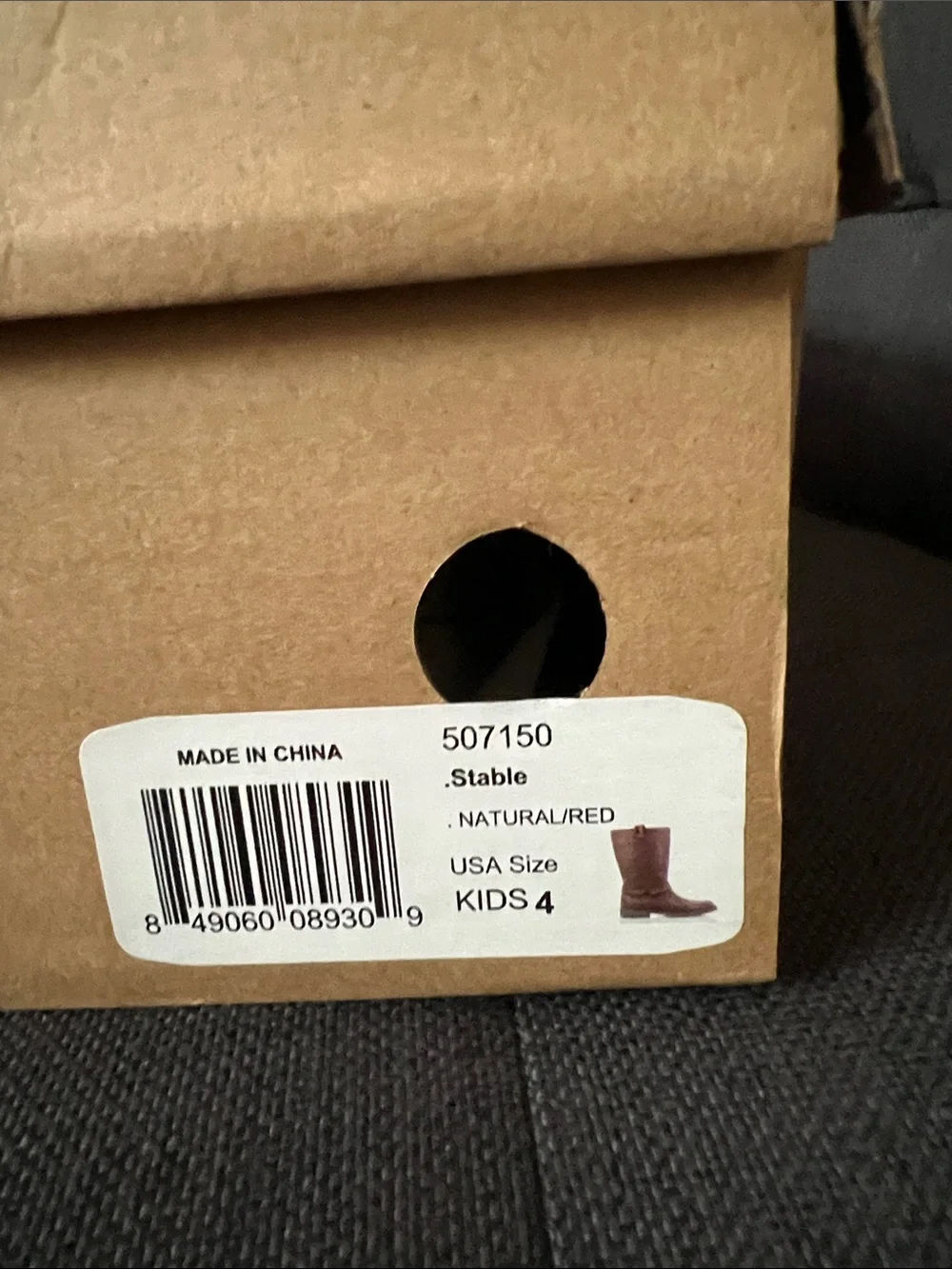 Kids Brown Mid-Calf Riding Boots